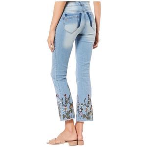 William Rast Embroidered Crop Fare Jean sz 29